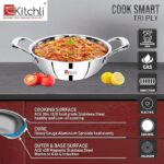 Cook Smart TriPly Steel-Aluminium-Steel - 3 Layers Kadhai - Image 6