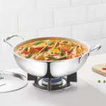 Cook Smart TriPly Steel-Aluminium-Steel - 3 Layers Kadhai - Image 2