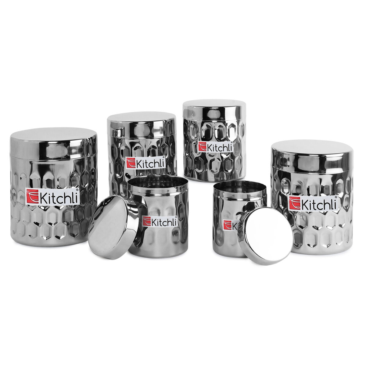 Kitchli Stainless Steel Honeycomb Canister - Image 5