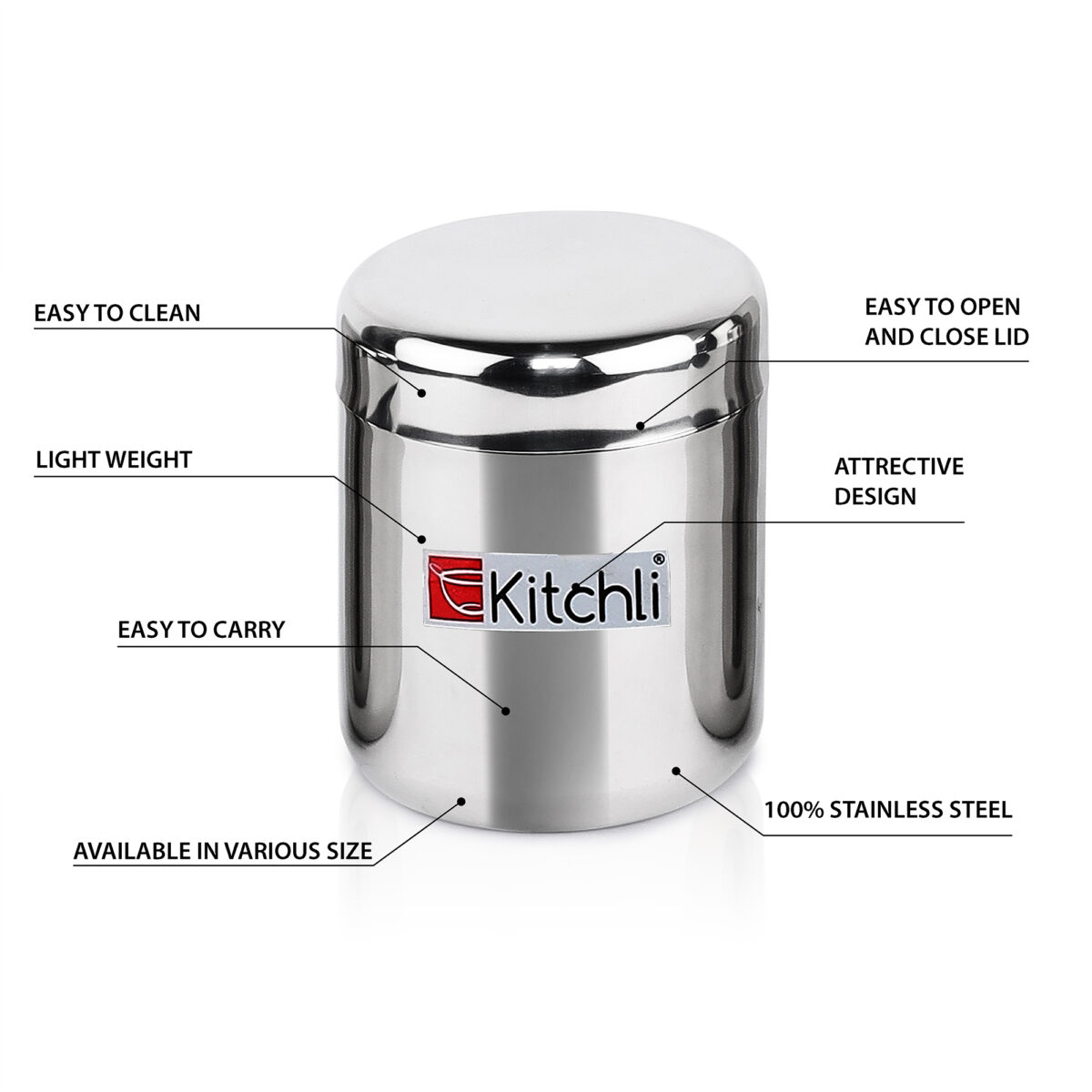 Vertical Storage Stainless Steel Masala Containers - Image 4