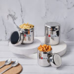 Vertical Storage Stainless Steel Masala Containers