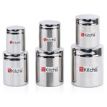 Kitchli Stainless Steel Sober Canister Masala Dabba - Image 3