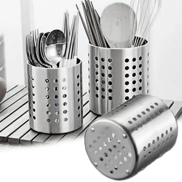 Stainless Steel Cutlery Holder for Kitchen |Spoon Stand for Dining Table