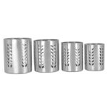 Stainless Steel Utensils Holder for Kitchen Cutlery Holder for Kitchen Dining Table Counter Top Single Compartment able for Forks, Knives, Spoons Holder Organizer4 Pcs