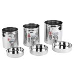 Kitchli Stainless Steel Sober Canister Masala Dabba