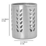 Stainless Steel Utensils Holder for Kitchen Cutlery Holder for Kitchen Dining Table Counter Top Single Compartment able for Forks, Knives, Spoons Holder Organizer4 Pcs - Image 2