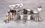 Kitchli Stainless Steel Masala Container 9IN - Image 4
