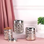 Kitchli Stainless Steel Capsule Daimond Plus Vertical Utility Canisters | Ubha Dabba | - Image 4