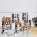 Kitchli Stainless Steel Sober Docomo Plus Vertical Utility Canisters | Ubha Dabba | - Image 2