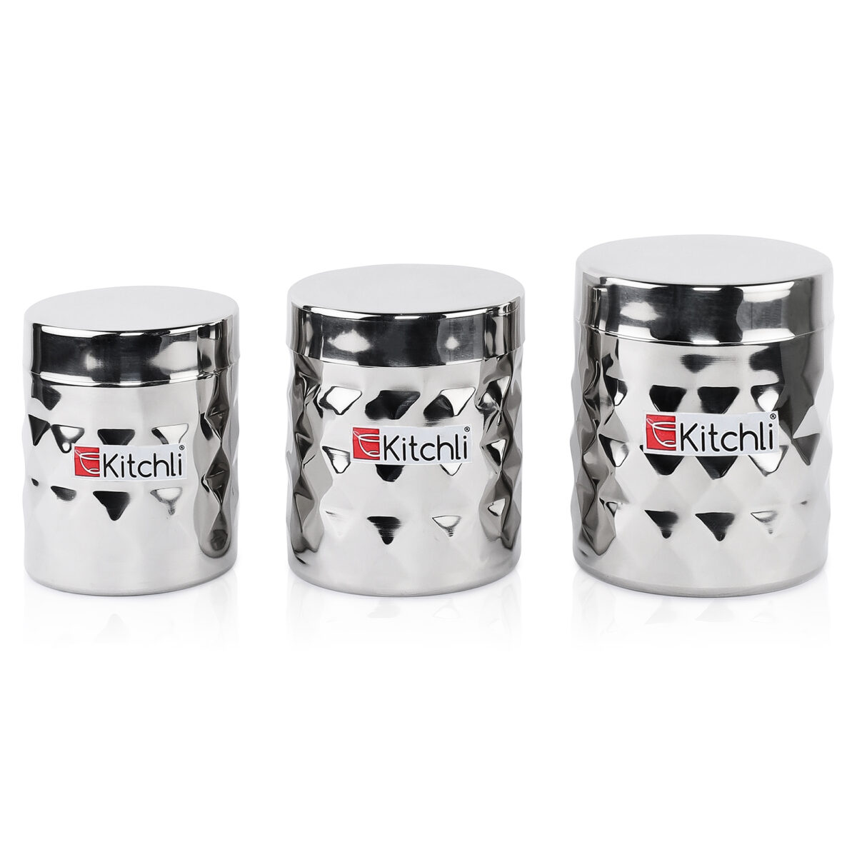 Kitchli Stainless Steel Sober Docomo Plus Vertical Utility Canisters | Ubha Dabba | - Image 5